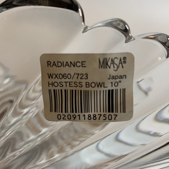 Radiance by Mikasa Crystal Glass 10” Hostess Bowl - Picture 4 of 4